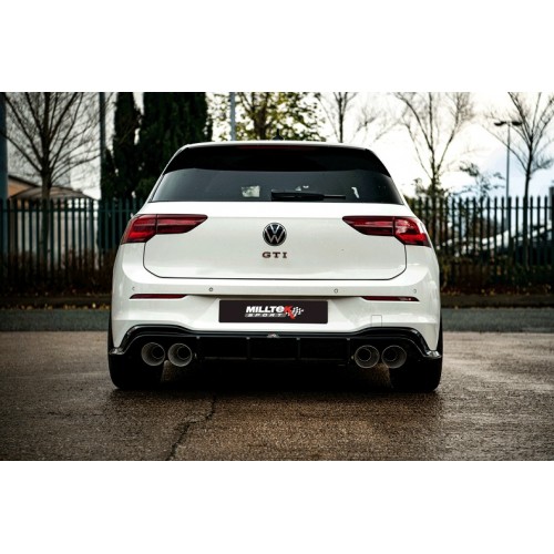 Milltek Quad-Tip Semi-Resonated Catback Exhaust (Road+) MK8 GTI